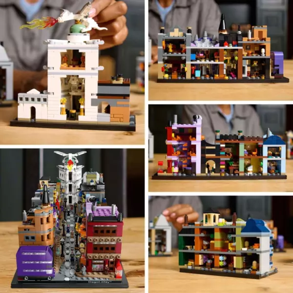 LEGO Harry Potter 76444 Diagon Alley Wizarding Shops Set for Adults - Image 5