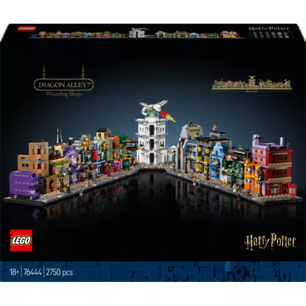 LEGO Harry Potter 76444 Diagon Alley Wizarding Shops Set for Adults - Image 9