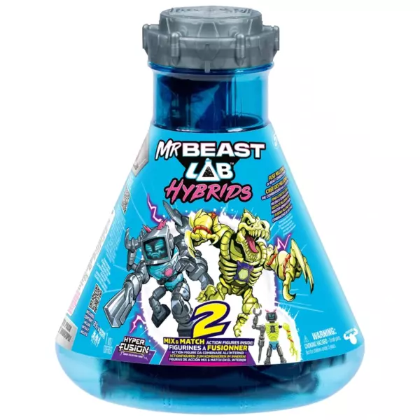MrBeast Lab Hybrids Hyper Fusion Mix & Match 2 Action Figures Pack BeastBot and Atomic Terrana-Cl - Image 6