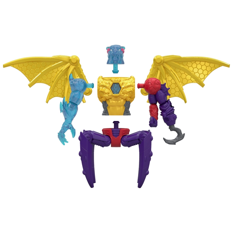 MrBeast Lab Hybrids Hyper Fusion Mix & Match 2 Action Figures Pack Plasma Panther and Shadow-Web - Image 3