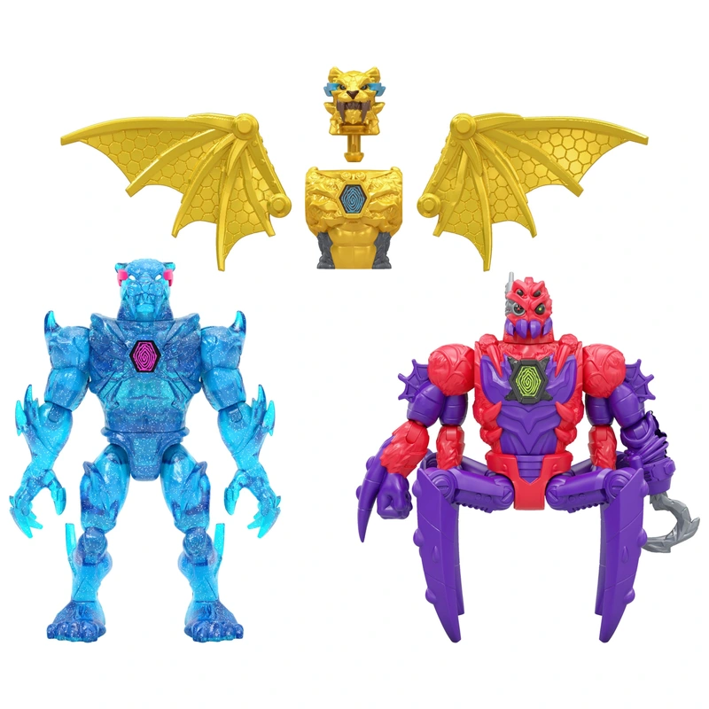 MrBeast Lab Hybrids Hyper Fusion Mix & Match 2 Action Figures Pack Plasma Panther and Shadow-Web - Image 4