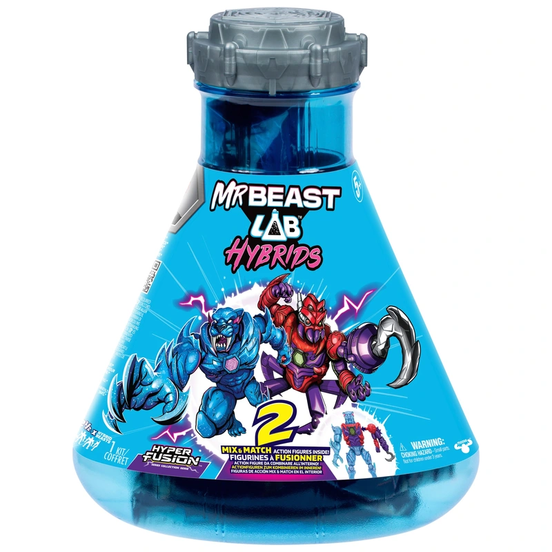 MrBeast Lab Hybrids Hyper Fusion Mix & Match 2 Action Figures Pack Plasma Panther and Shadow-Web - Image 8