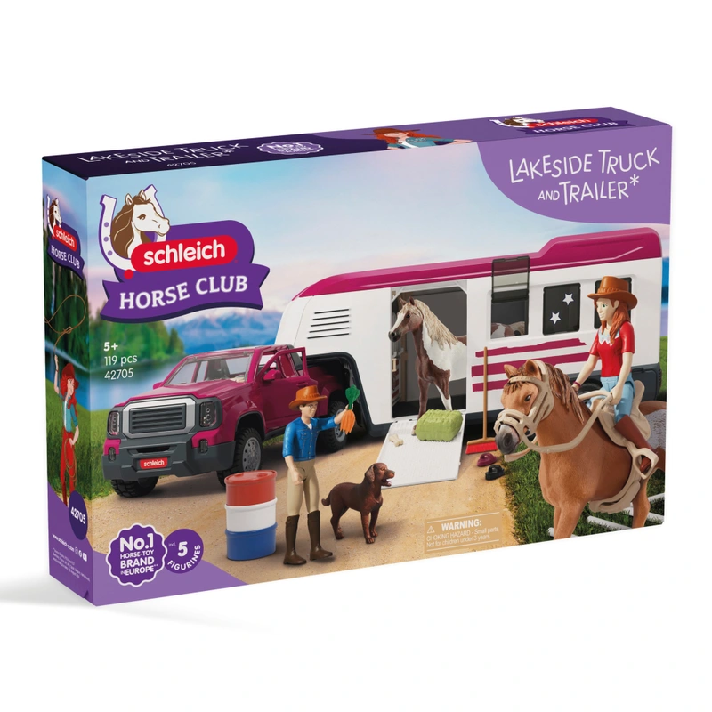 Schleich 42705 Horse Club Lakeside Truck and Trailer - Image 8