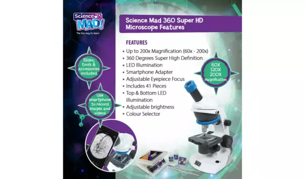 Science Mad Super HD Microscope - Image 5