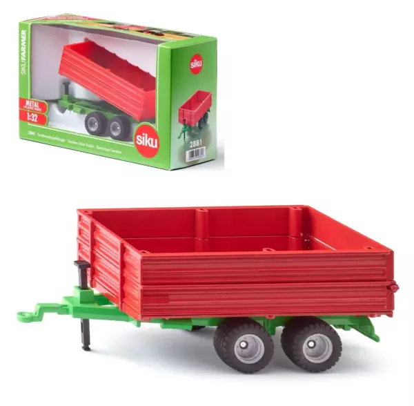 Siku 1:32 Tandem Axle Trailer - Image 2