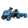 Smoby Tractor Farmer XL Blue With Trailer