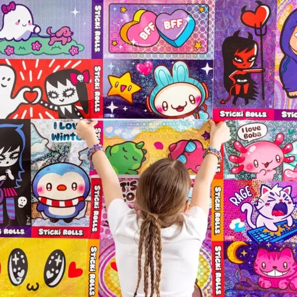 Sticki Rolls Jumbo Sticki Giant Wall Stickers 3 Pack Assortment - Image 3