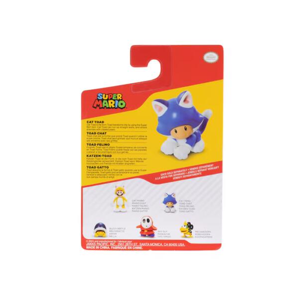 Super Mario 5cm Cat Toad Figure - Image 6