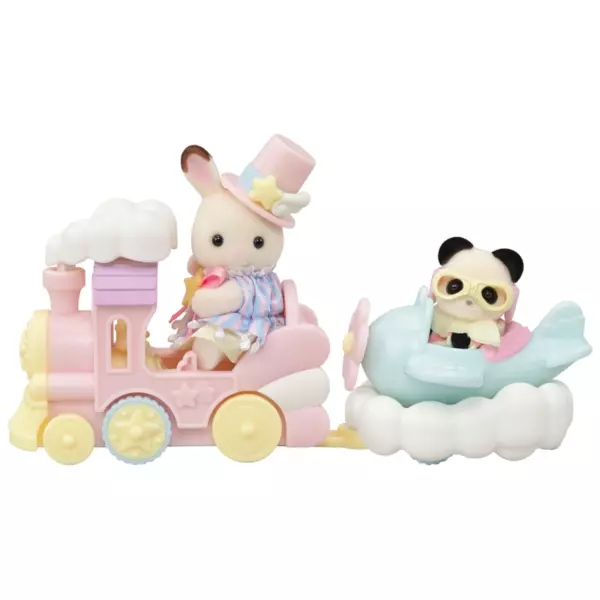 Sylvanian Families Amusement Park Set with Plane and Train