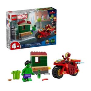 LEGO Marvel 76287 Iron Man with Bike and The Hulk