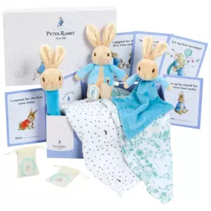 Peter Rabbit Baby Keepsake Box and Soft Toy Memories Gift Set