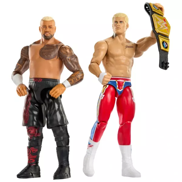 WWE Main Event Showdown Action Figures Cody Rhodes and Solo Sikoa 2 Pack - Image 2