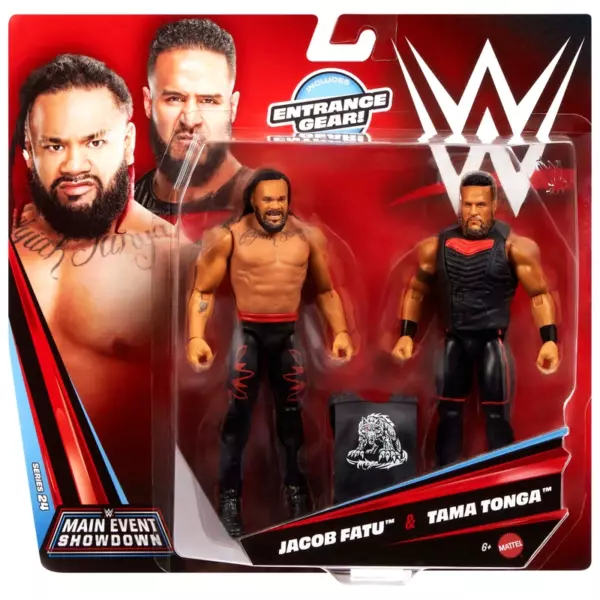 WWE Main Event Showdown Action Figures Jacob Fatu & Tama Tonga 2 Pack - Image 7