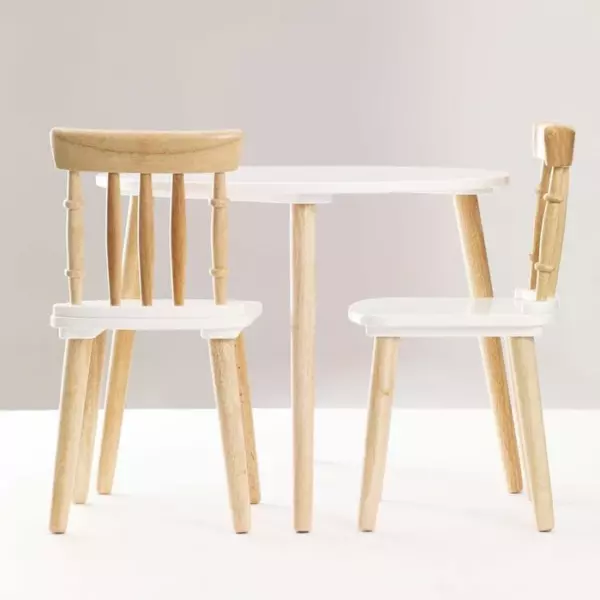 Children's Wooden Table & Chairs - Image 4