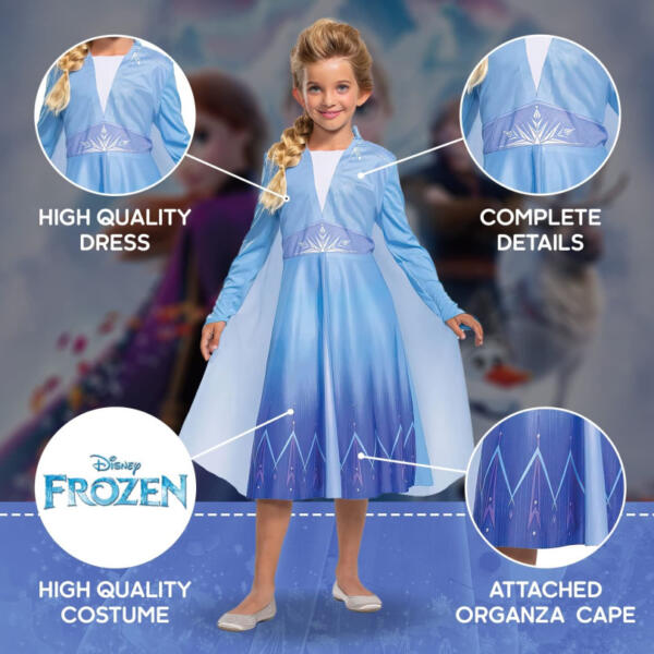 Disney Elsa Frozen 2 Costume 7-8 Years - Image 2