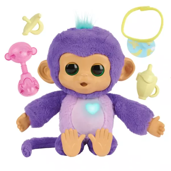 Fingerlings Care ‘n’ Cuddles Monkey Plush Pet Sunny - Image 2