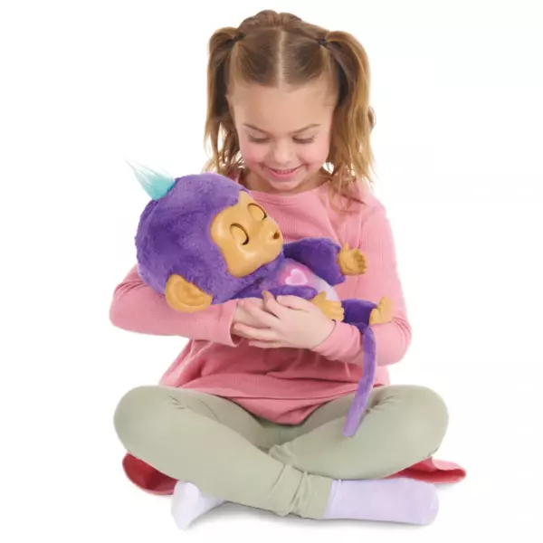 Fingerlings Care ‘n’ Cuddles Monkey Plush Pet Sunny - Image 5
