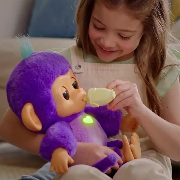 Fingerlings Care ‘n’ Cuddles Monkey Plush Pet Sunny - Image 6
