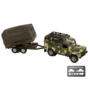 Kids Globe Landrover Defender Military with Trailer