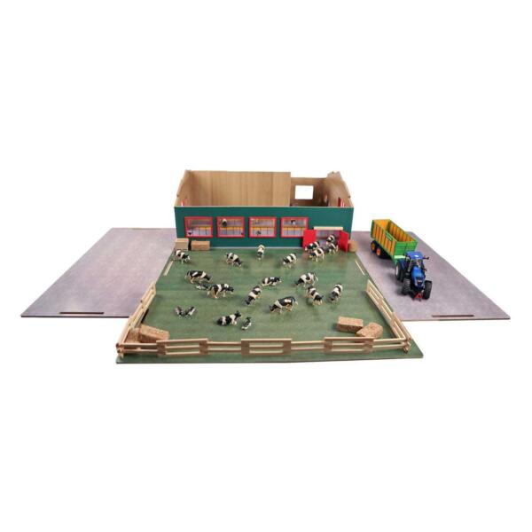 Kids Globe 1:32 Running Stable with Storage and Pasture - Image 2