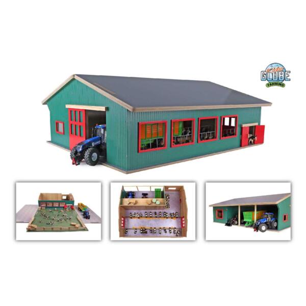 Kids Globe 1:32 Running Stable with Storage and Pasture - Image 7