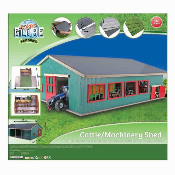 Kids Globe 1:32 Running Stable with Storage and Pasture - Image 11