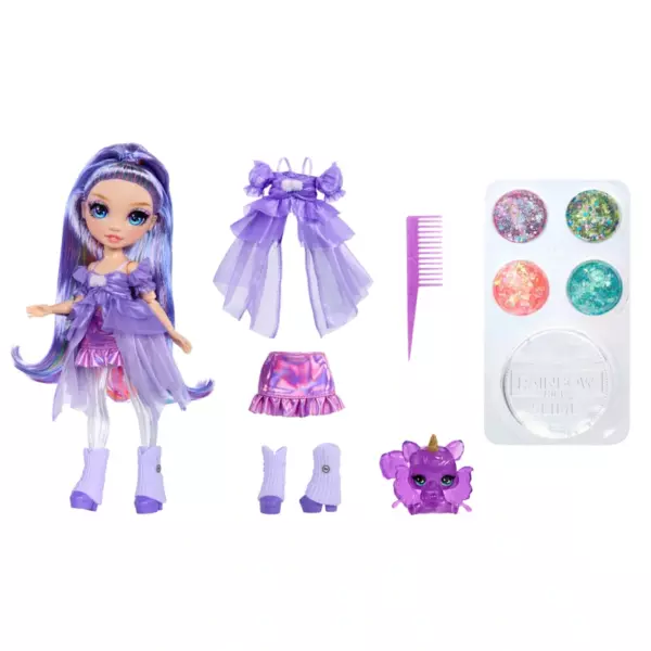 Rainbow High Doll Rainbow Shimmers with Slime Violet - Image 2