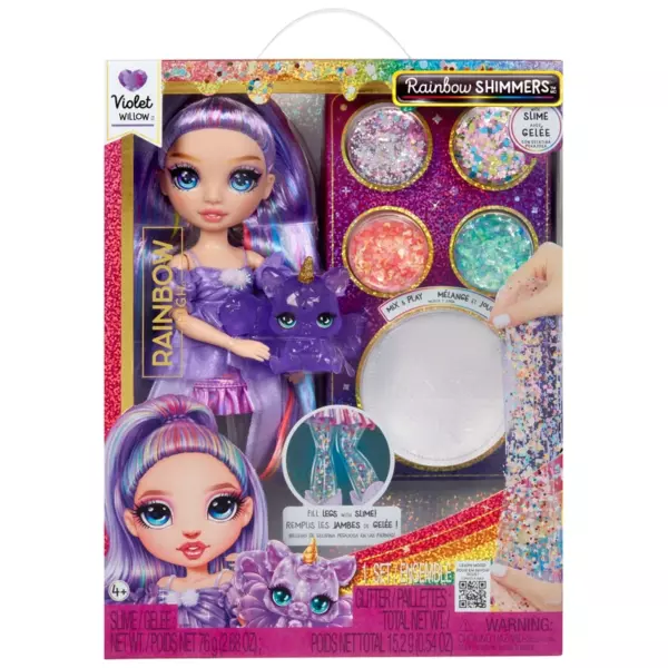 Rainbow High Doll Rainbow Shimmers with Slime Violet - Image 7