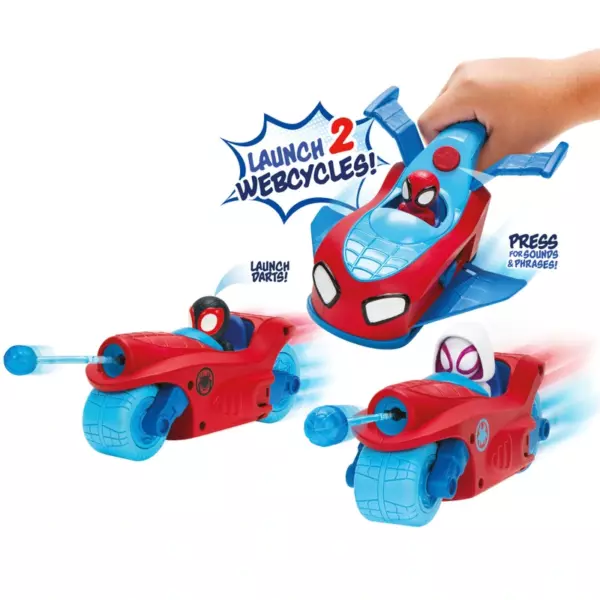 Spidey and His Amazing Friends Playset Spidey Team Split Racer 3-in-1 - Image 5