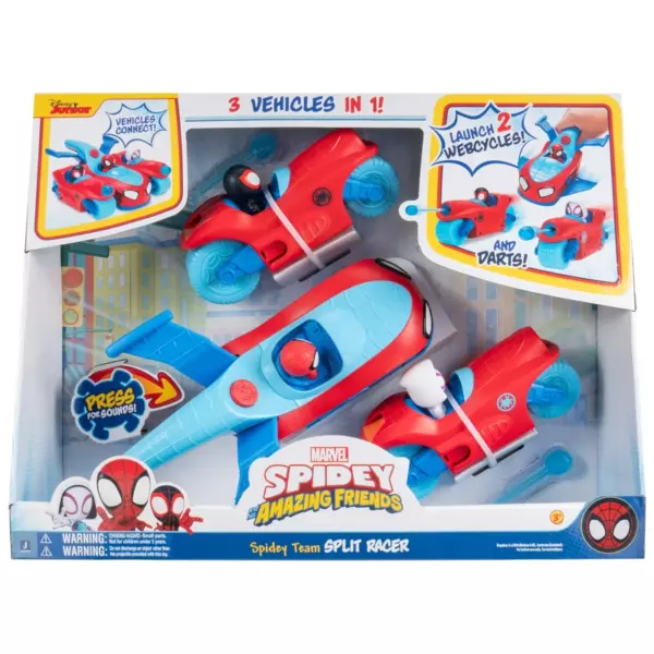 Spidey and His Amazing Friends Playset Spidey Team Split Racer 3-in-1 - Image 2