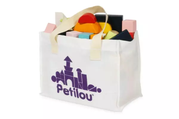 Wooden Blocks with Bag - Image 3