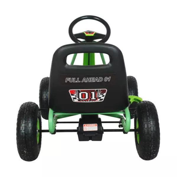 Zoom Rubber Wheel Go Kart (Green) - Image 2