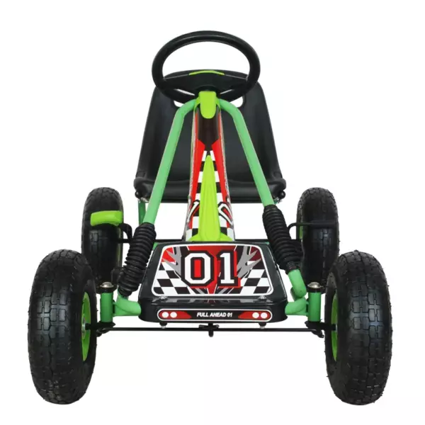 Zoom Rubber Wheel Go Kart (Green) - Image 3