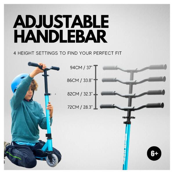 Deluxe 2 Wheel Scooter - Sapphire - Image 5