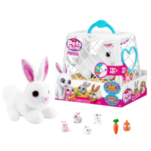 Pets Alive by ZURU Mama Bunny Surprise Robot Rabbit Plush Toy