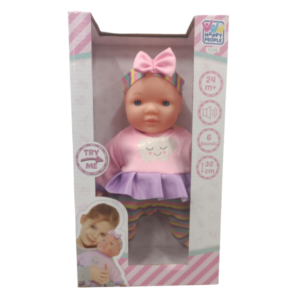 30 cm Baby Doll with 6 Sounds Pink Outfit