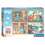 Clementoni Bluey Supercolor 4 in 1 Puzzle