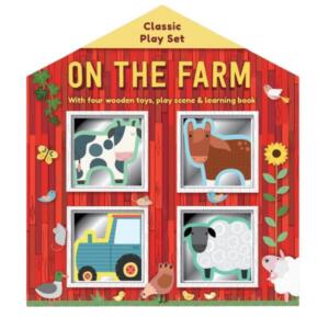 Wooden On The Farm Set With Book