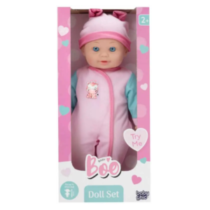 Baby Boo Doll 40cm with Pink Hat & Giraffe
