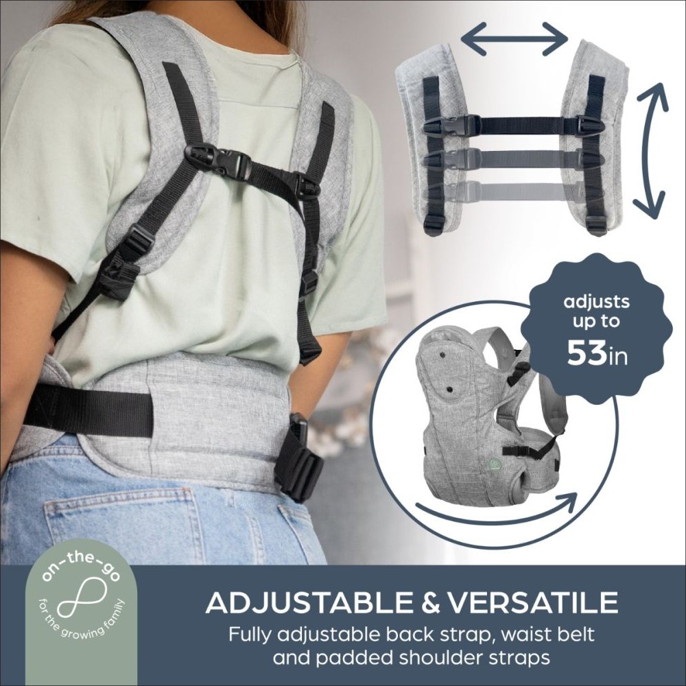 Dreambaby Ergonomic Oxford 3-Way Facing Baby Carrier - Image 5