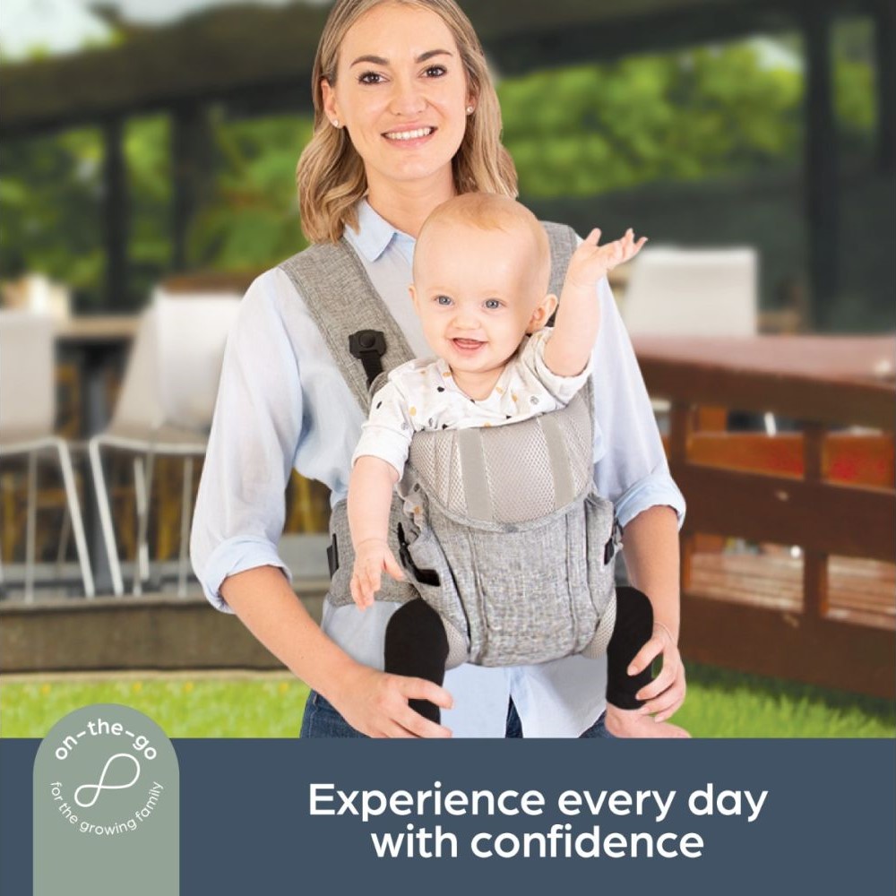 Dreambaby Ergonomic Oxford 3-Way Facing Baby Carrier - Image 6