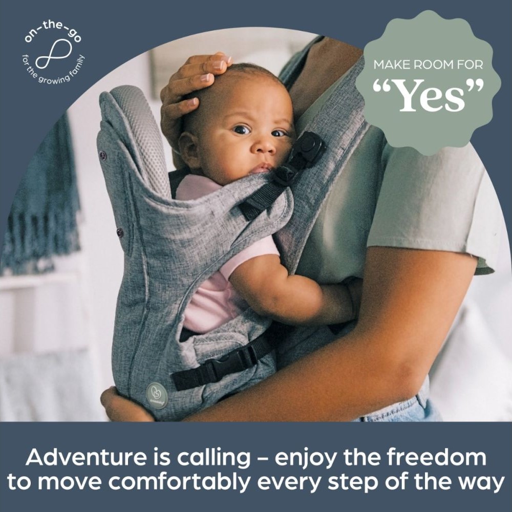 Dreambaby Ergonomic Oxford 3-Way Facing Baby Carrier - Image 7