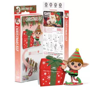 EUGY Christmas Elf 3D Model Craft Kit (STEM)