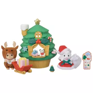 Sylvanian Families Baby Santas Christmas Tree House