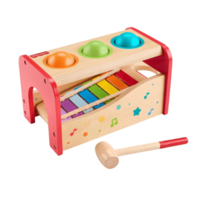 Fisher-Price Wooden Pound & Tap Bench Xylophone,