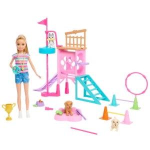 Barbie and Stacie to The Rescue Puppy Obstacle Course