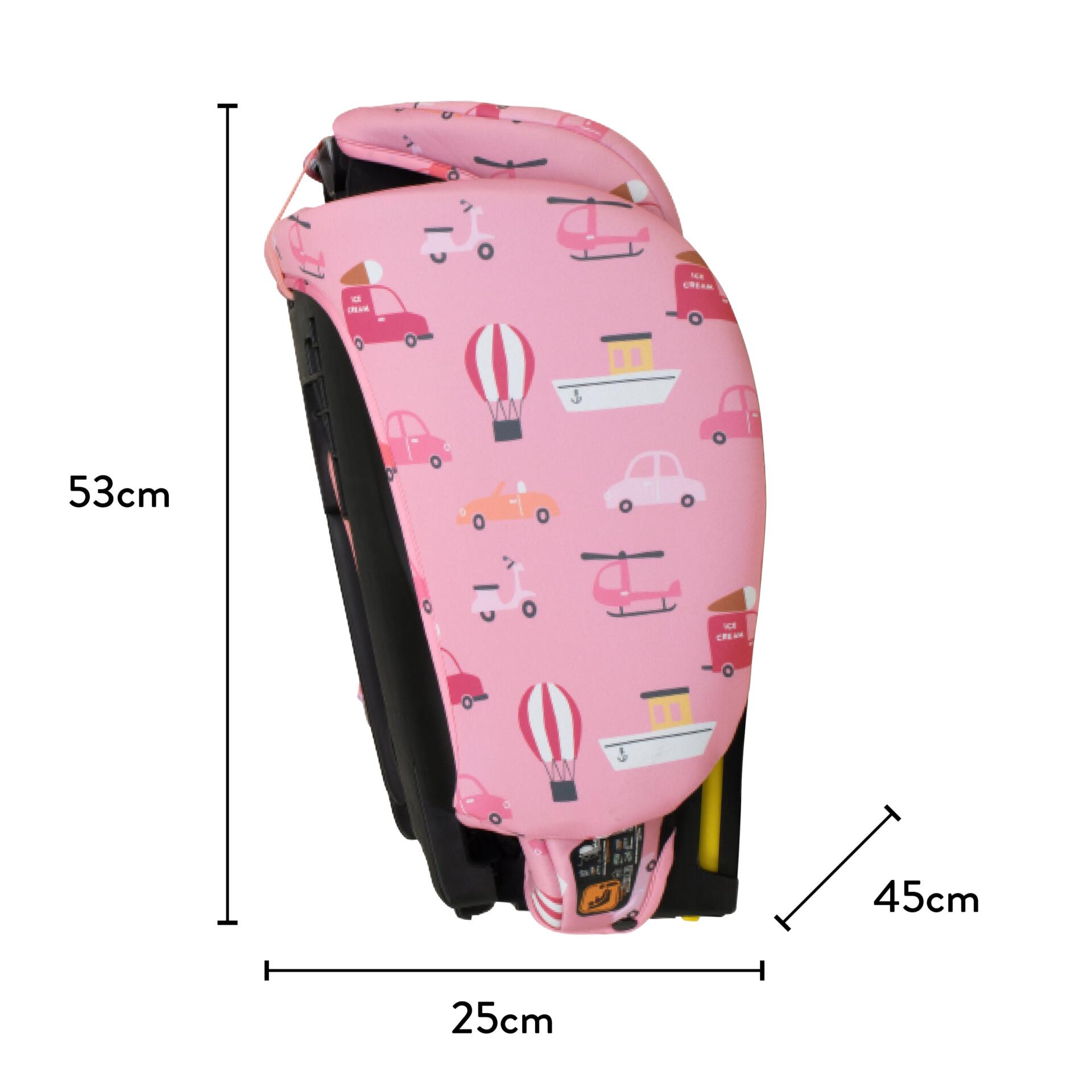 Cosatto On The Go i-Size Travel Car Seat Itchy Feet Rosy - Image 8