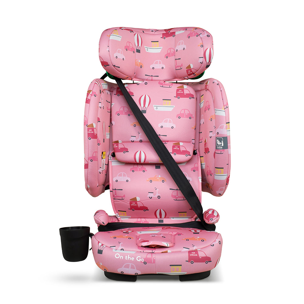 Cosatto On The Go i-Size Travel Car Seat Itchy Feet Rosy - Image 7