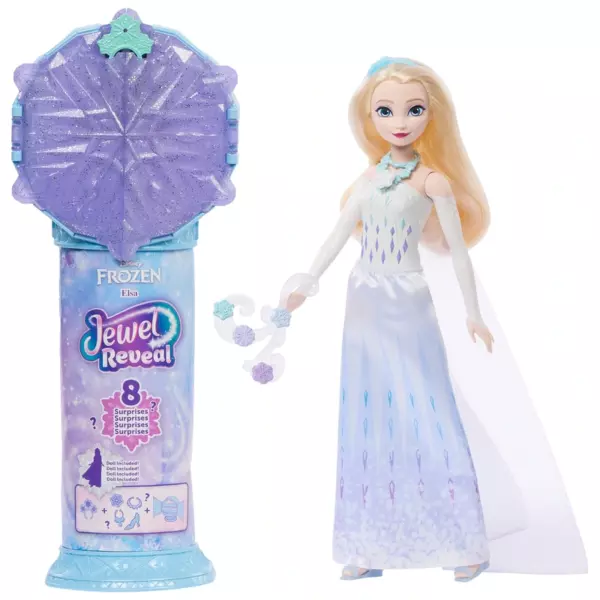 Disney Princess Jewel Reveal Cinderella Fashion Doll with 8 Surprises Including Gem Box & Accessories