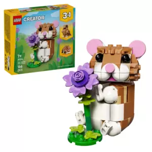 LEGO Creator 31376 3-in-1 Cute Hamster With A Flower Set